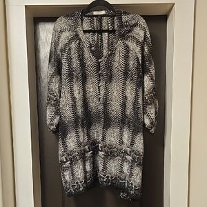 LAURA MAX Patterned Women's Tunic Top